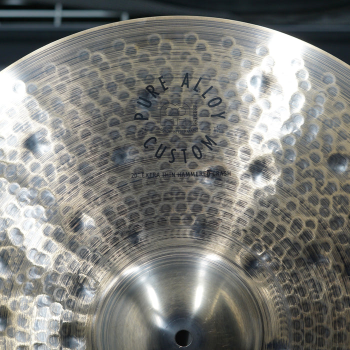 Meinl 20" Pure Alloy Custom Extra Thin Hammered Crash Cymbal - Free Shipping