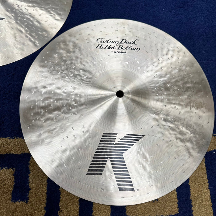 Zildjian 14" K Custom Dark Hi Hat Cymbals - Free Shipping