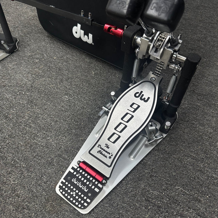 DW 9000 Series Double Bass Drum Pedal W/ Case