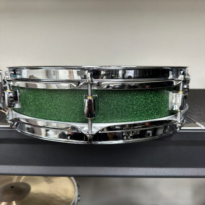 Pearl Steel Piccolo Snare Drum - Custom Green Sparkle - 13" x 3"