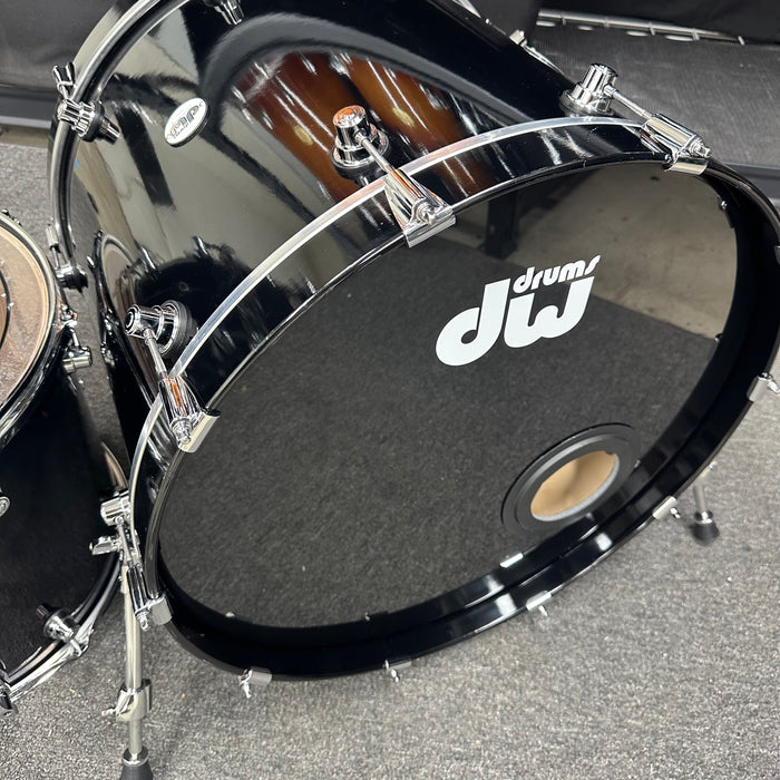 DW Design Series 4 Piece Drum Set - Gloss Black - 10/12/16/22