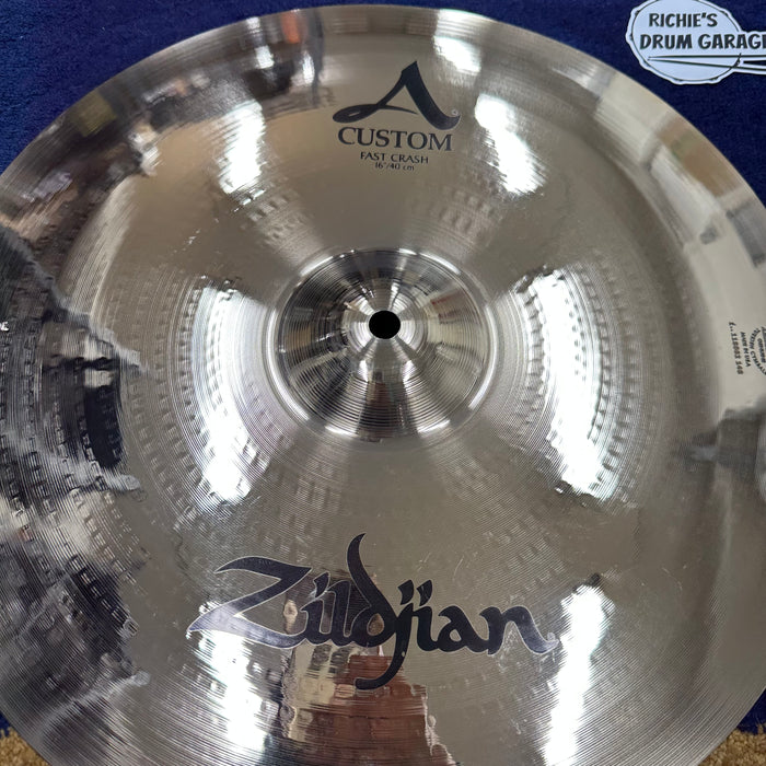 Zildjian 16" A Custom Fast Crash Cymbal - Free Shipping