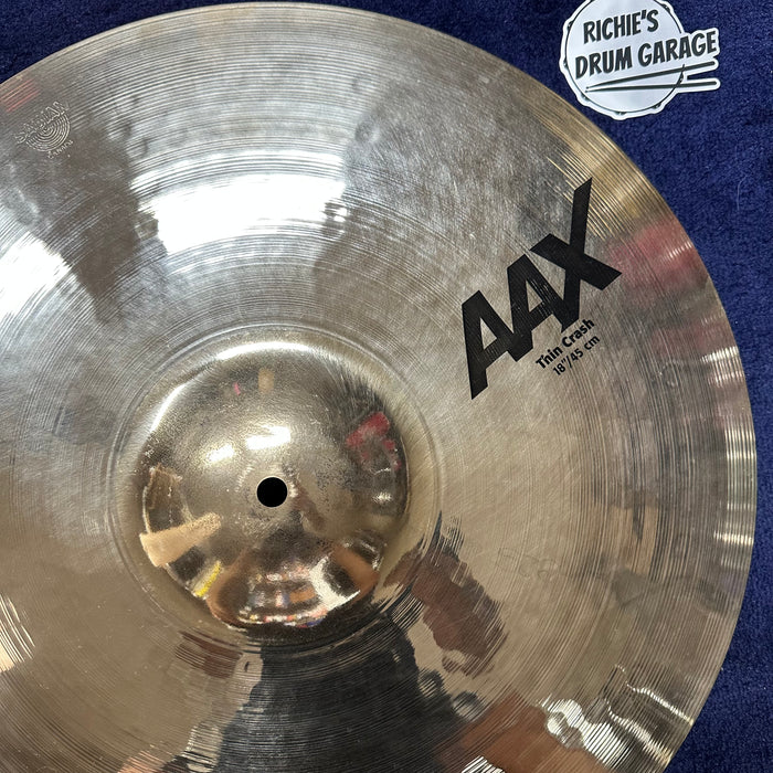 Sabian 18” AAX Thin Crash Cymbal - Free Shipping