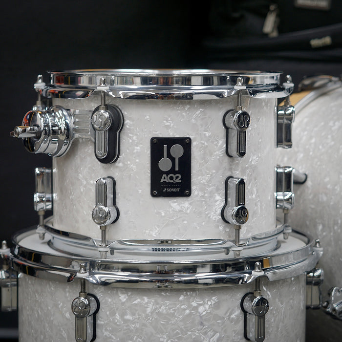 Sonor AQ2 Safari Maple 3 Piece Drum Set - White Marine Pearl - 10/13/16