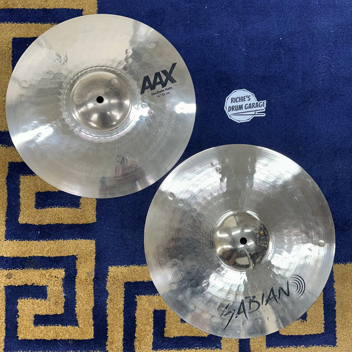 Sabian 14" AAX Medium Hi Hat Cymbals - Free Shipping