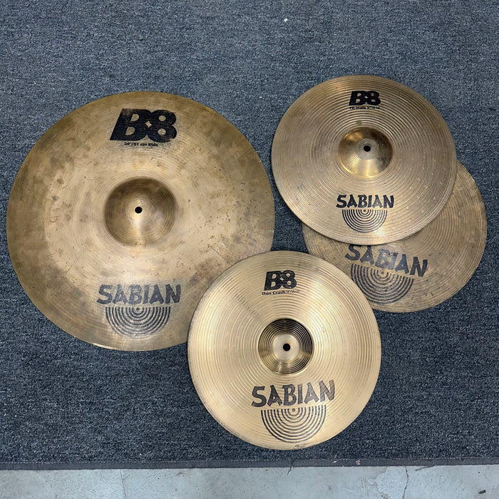 Sabian B8 Cymbal Set - 14"HH/14"C/20"R - Free Shipping