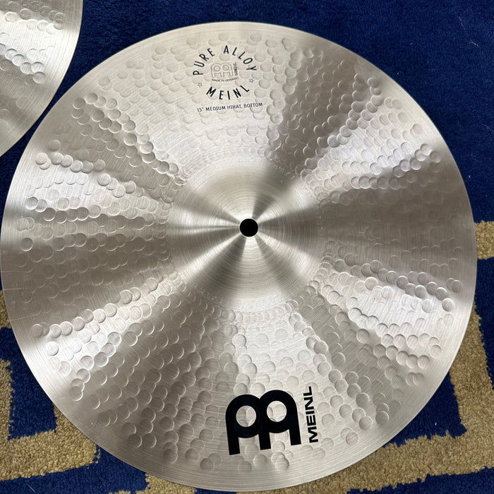 Meinl 15" Pure Alloy Custom Hi Hat Cymbals - Free Shipping