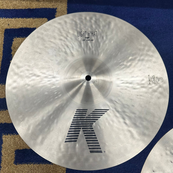 Zildjian 15" K Series Light Hi Hat Cymbals - Free Shipping