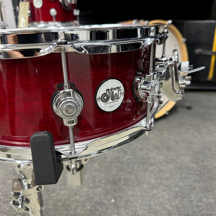 DW Design Series Snare Drum - Cherry Stain - 14" x 5.5”