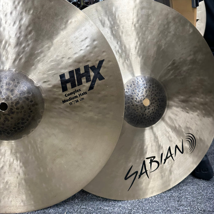 Sabian 15” HHX Complex Medium Hi Hat Cymbals - Free Shipping