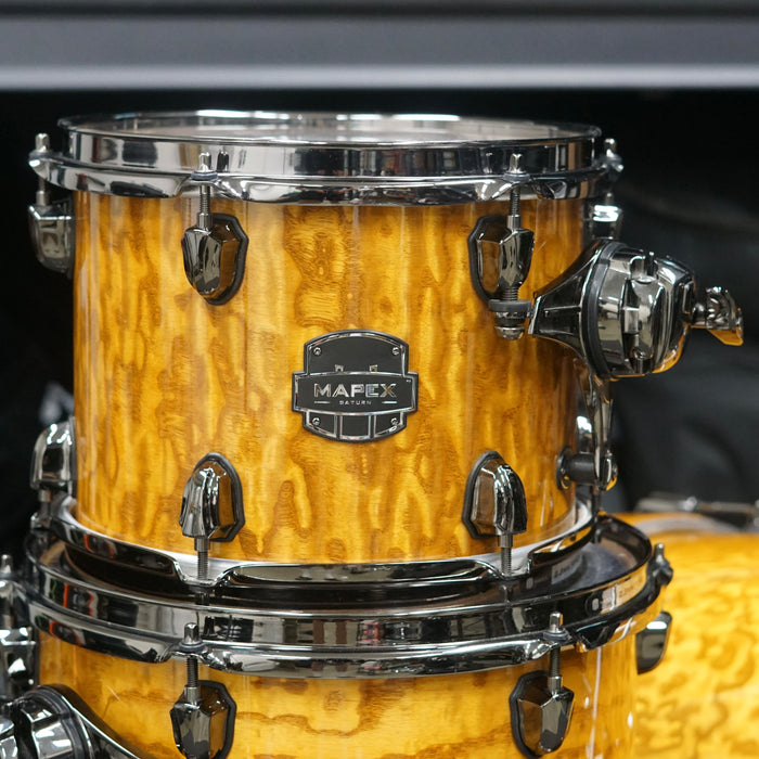 Mapex Saturn IV MH Exotic Series 4 Piece Drum Set - Natural Ash Burl - 10/12/14/20