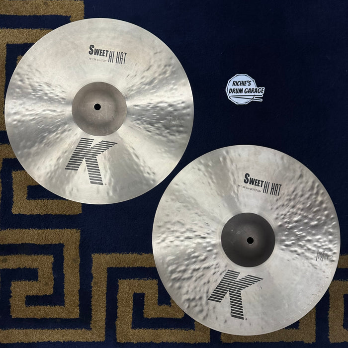 Zildjian 15" K Sweet Hi Hat Cymbals - Free Shipping