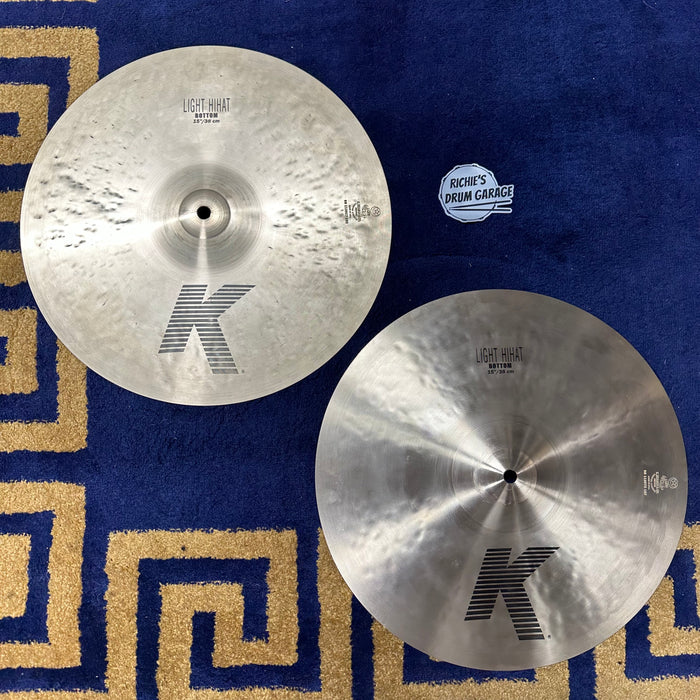 Zildjian 15" K Series Light Hi Hat Cymbals - Free Shipping