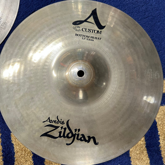 Zildjian 13" A Custom Hi Hat Cymbals - Free Shipping