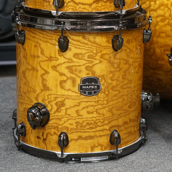 Mapex Saturn IV MH Exotic Series 4 Piece Drum Set - Natural Ash Burl - 10/12/14/20