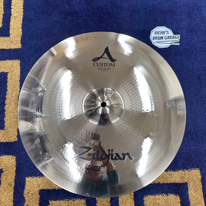 Zildjian 16" A Custom Fast Crash Cymbal - Free Shipping