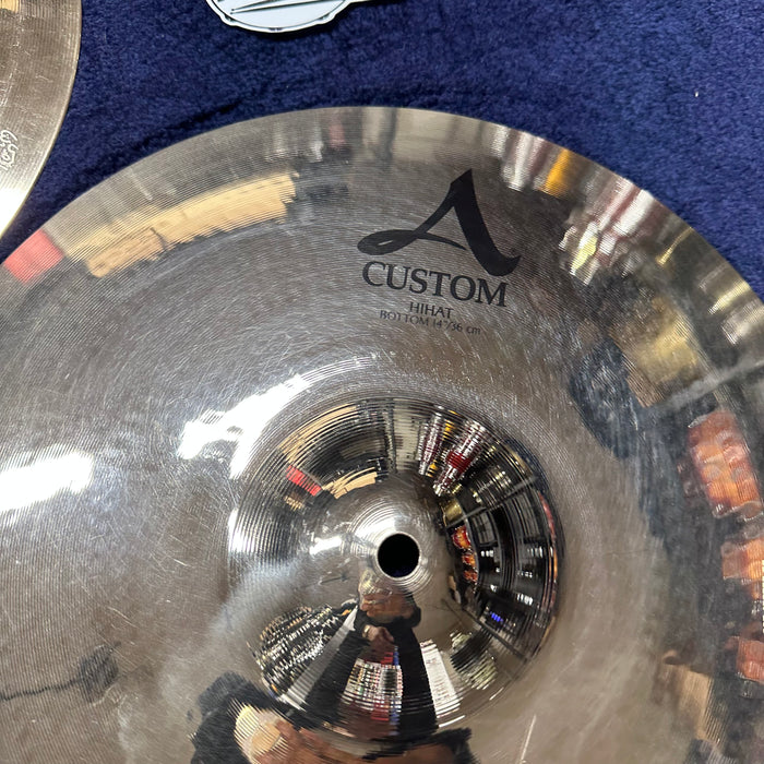 Zildjian 14" A Custom Hi Hat Cymbals - Free Shipping