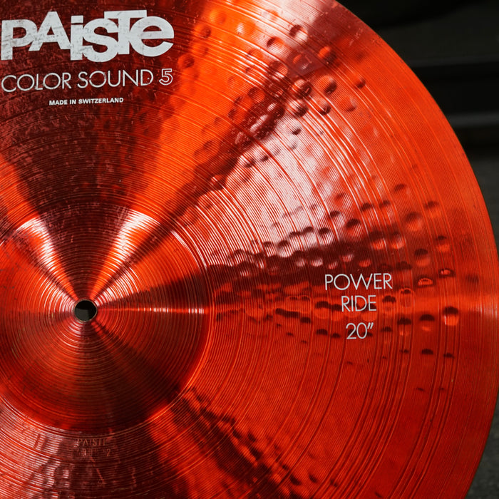 Paiste 20" Color Sound 5 Power Ride Cymbal - Free Shipping