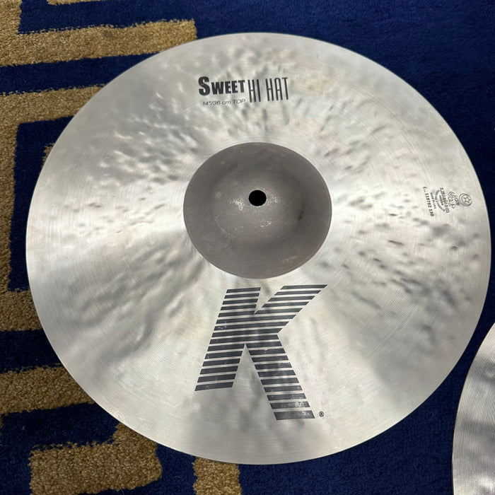 Zildjian 14" K Sweet Hi Hat Pair - Free Shipping