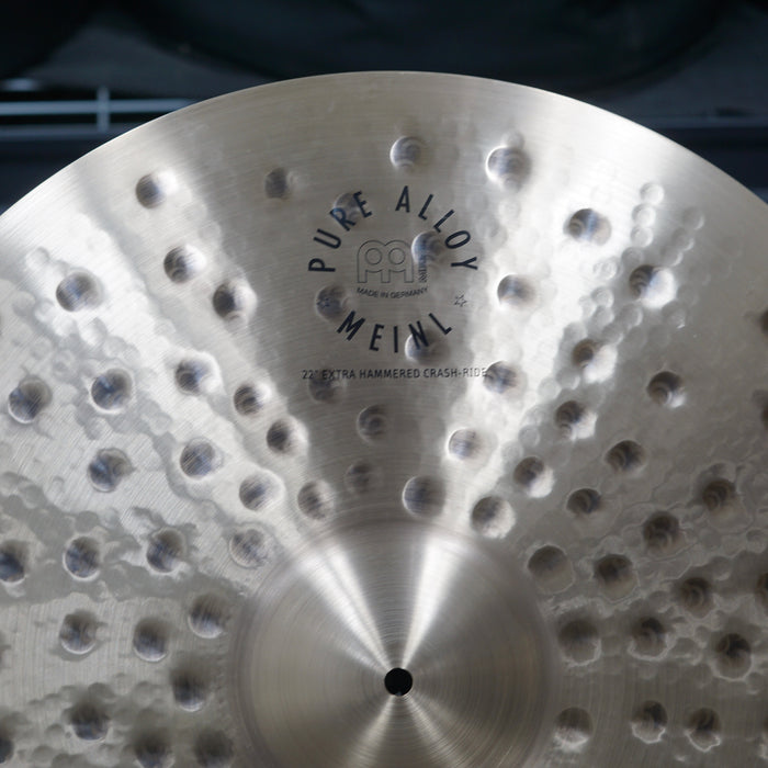 Meinl 22" Pure Alloy Extra Hammered Crash Ride Cymbal - Free Shipping