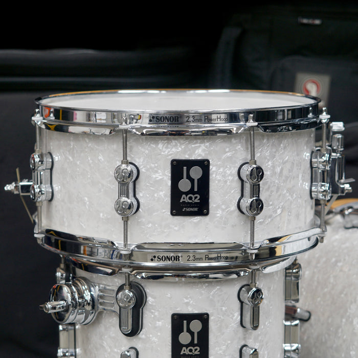 Sonor AQ2 Safari Maple 4 Piece Drum Set - White Marine Pearl - 10/13/16/13SD