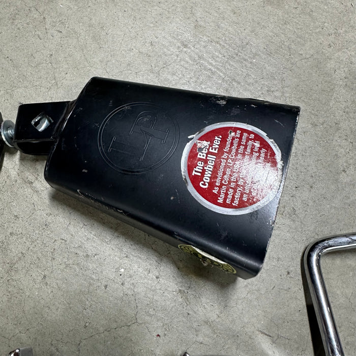 LP 204A 5" Black Beauty Cowbell W/ Attachment - Free Shipping
