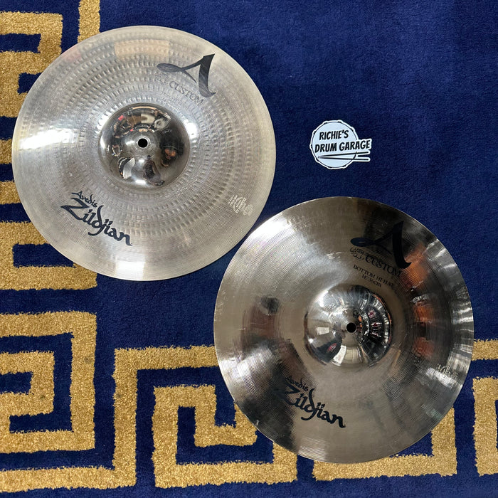 Zildjian 14" A Custom Hi Hat Cymbals - Free Shipping