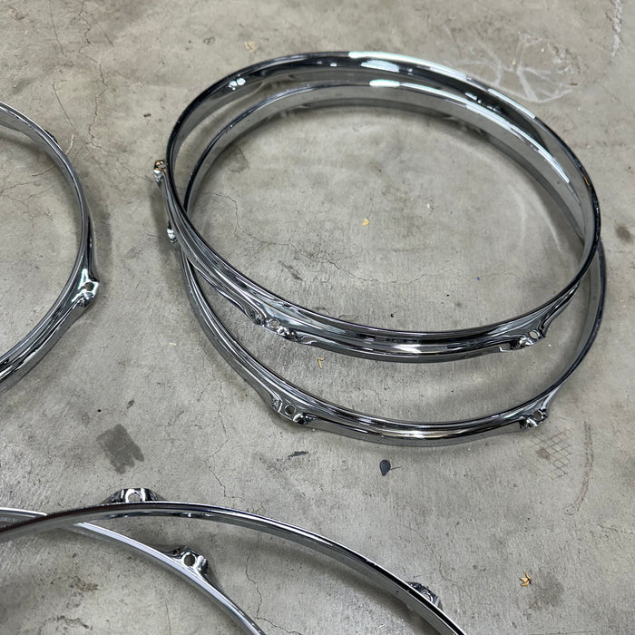 Pearl Triple Flanged Hoops - Pack of 6 - 10"/12"/16" - Free Shipping