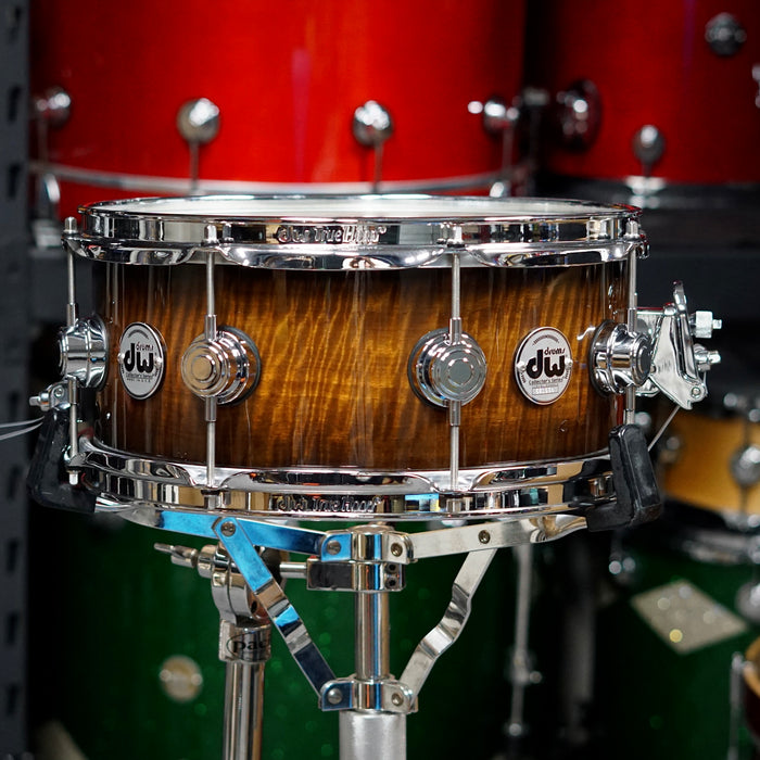 DW Collector's Series Exotic Movingui Maple Snare Drum - 13" x 6"