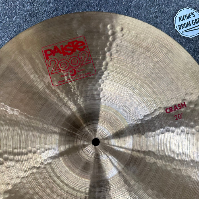 Paiste 20" 2002 Series Crash Cymbal - Free Shipping