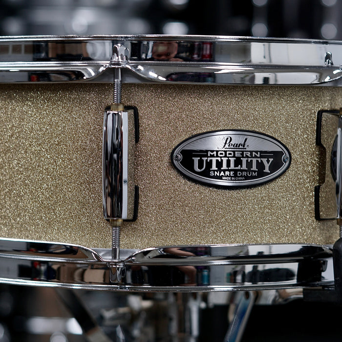 Pearl Modern Utility Maple Snare Drum - Custom Gold Sparkle - 13" x 5"