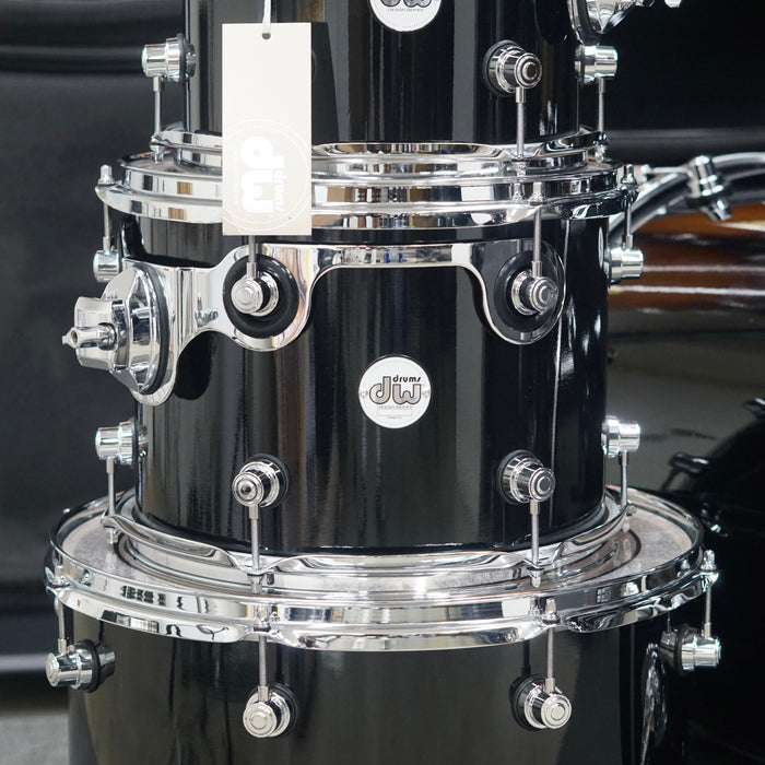 DW Design Series 4 Piece Drum Set - Gloss Black - 10/12/16/22