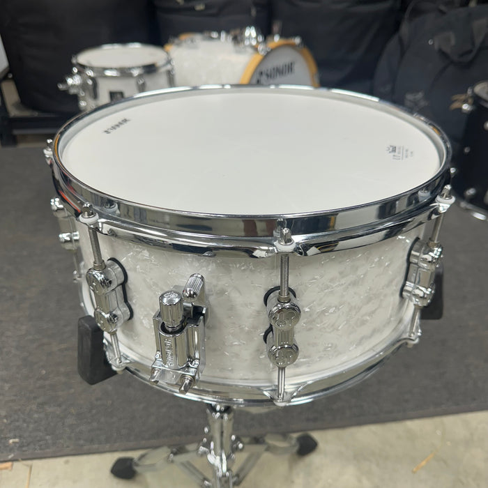 Sonor AQ2 Safari Maple Snare Drum - White Marine Pearl - 13" x 6"