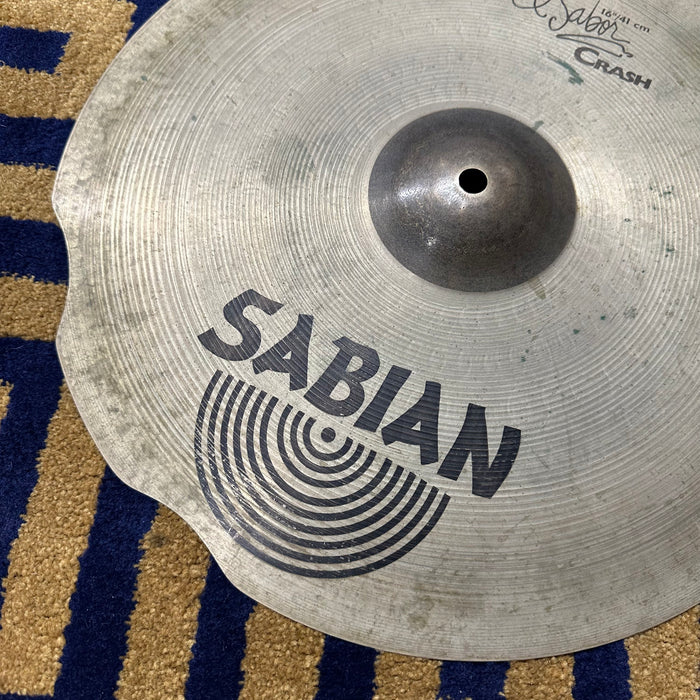 Sabian 16" AA El Sabor Series Crash Cymbal - Repaired - Free Shipping