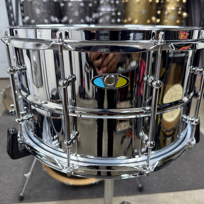 Ludwig Supralite Steel Snare Drum - 14" x 8"