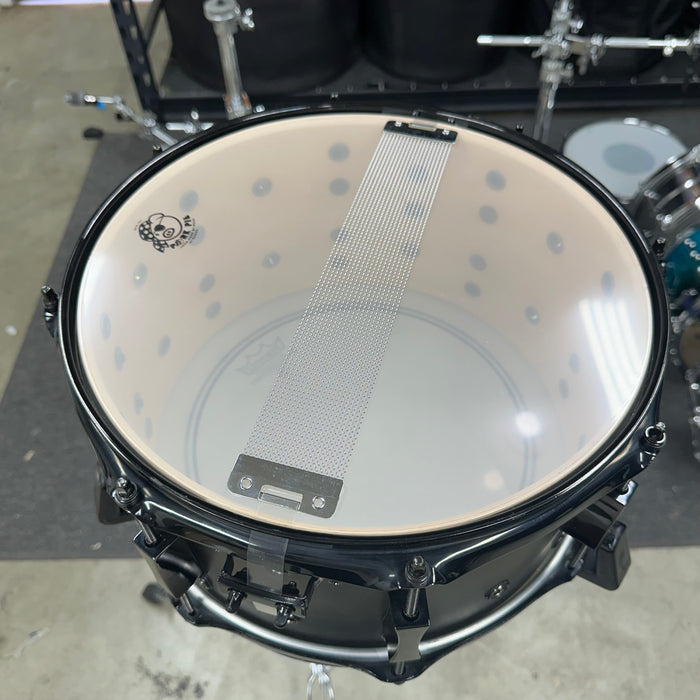 Pork Pie Little Squealer Snare - Black Ebony Satin - 13" x 7"