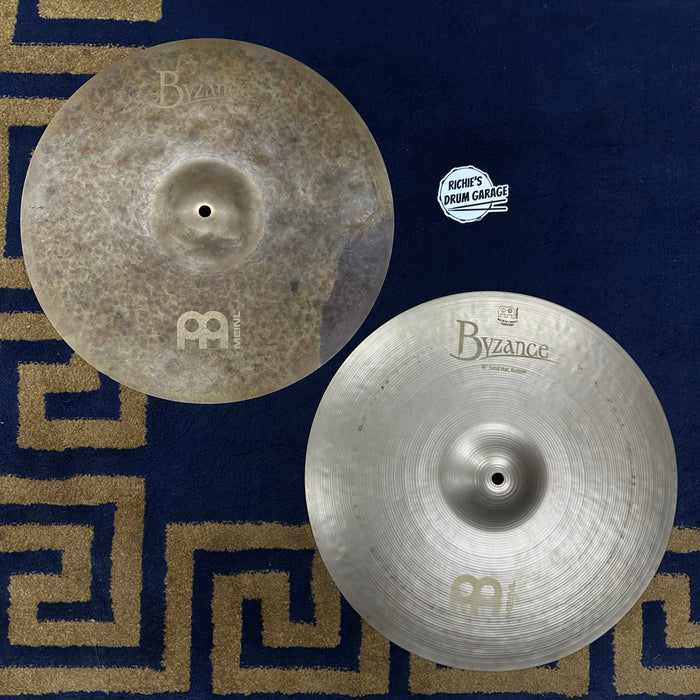 Meinl 16" Byzance Vintage Sand Hi Hat Cymbals - Free Shipping