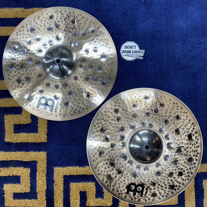 Meinl 15" Pure Alloy Custom Extra Thin Hammered Hi Hat Cymbals - Free Shipping