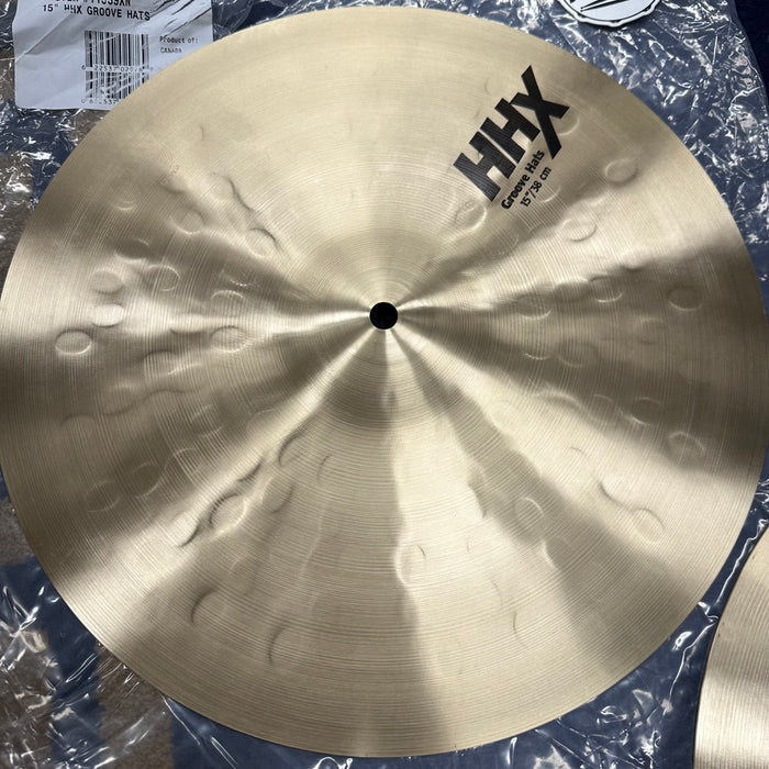 Sabian 15" HHX Groove Hi Hat Cymbals - Free Shipping