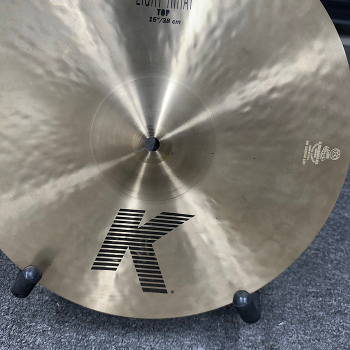 Zildjian 15" K Series Light TOP Hi Hat Cymbal - Free Shipping