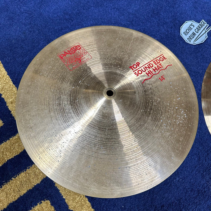 Paiste 14" 2002 Series Sound Edge Hi Hat Cymbal - Free Shipping