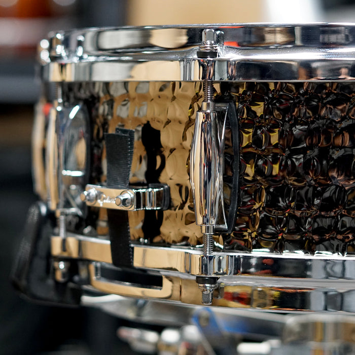 Gretsch Hammered Black Steel Snare Drum - 14" x 5"