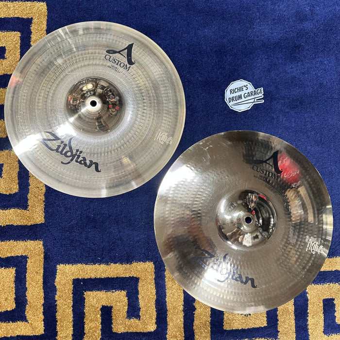 Zildjian 14" A Custom Hi Hat Cymbals - Free Shipping