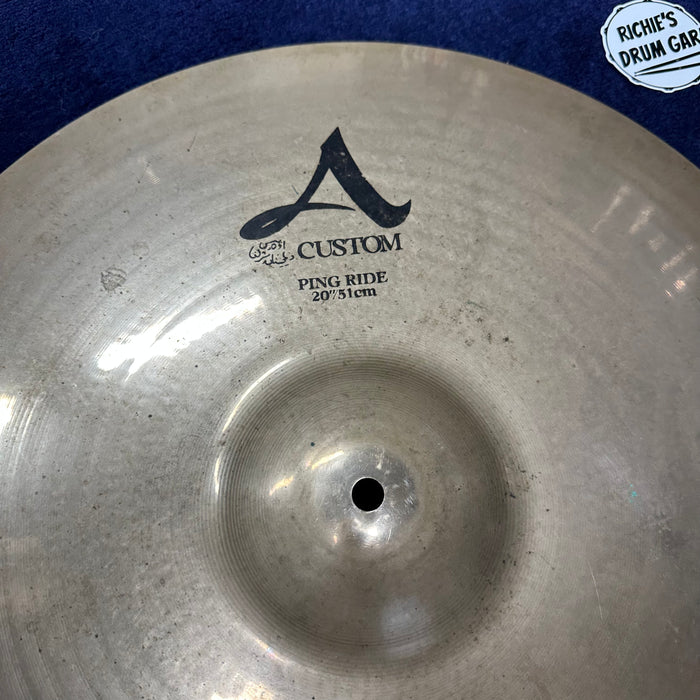 Zildjian 20" A Custom Ping Ride Cymbal - Free Shipping