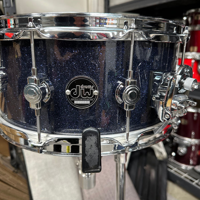 DW Performance Series Snare Drum - Indigo Glass - 14" x 6.5"