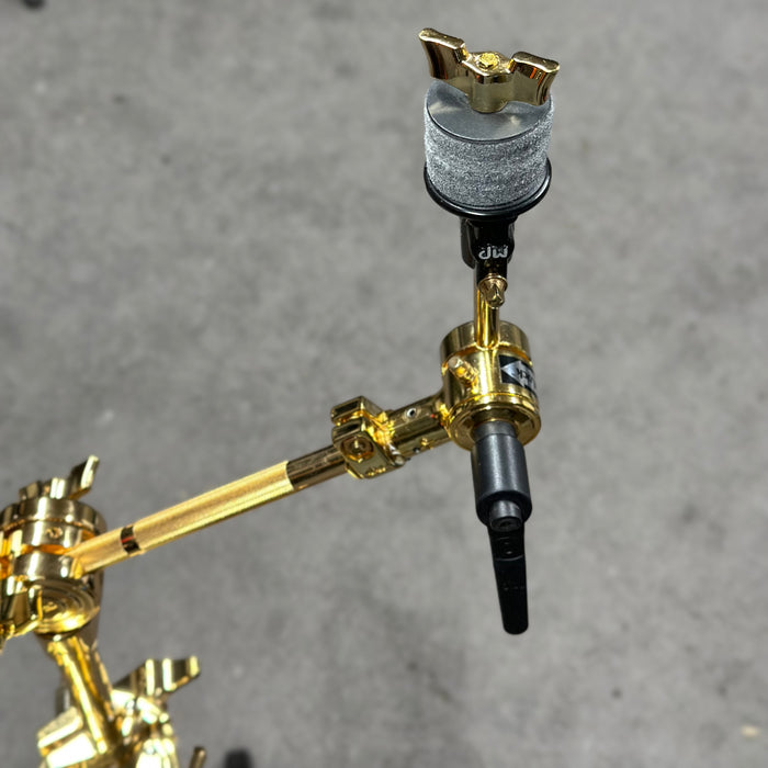 DW 9000 Series Double Tom / Cymbal Stand - 24K Gold - FREE SHIPPING
