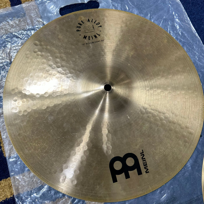Meinl 15" Pure Alloy Custom Medium Hi Hat Cymbals - Free Shipping