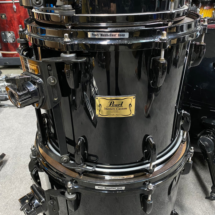 Pearl Masters Custom Extra Maple - Black Lacquer - 10/12/14/16/22
